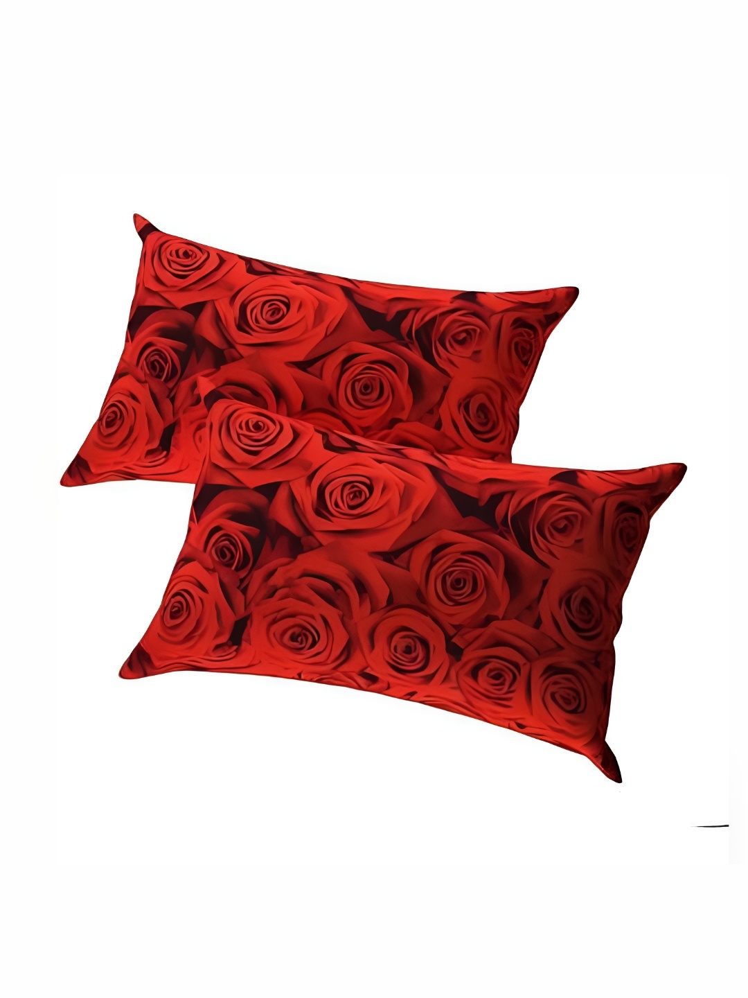 

Supreme Home Collective Red 2 Pieces Abstract Pure Cotton Rectangle Pillow Covers