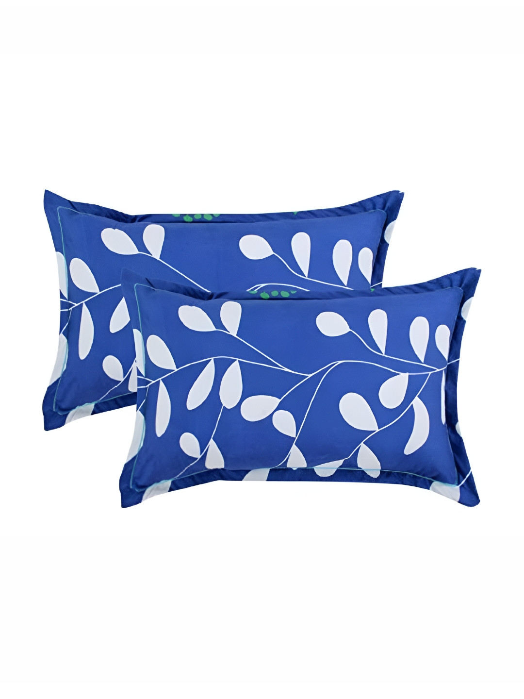 

Supreme Home Collective Blue 2 Pieces Abstract Pure Cotton Rectangle Pillow Covers