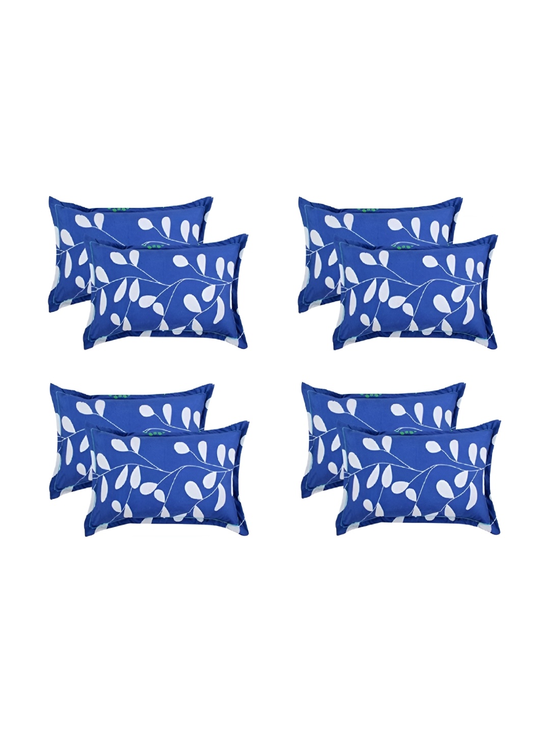 

Supreme Home Collective Blue 8 Pieces Abstract Pure Cotton Rectangle Pillow Covers