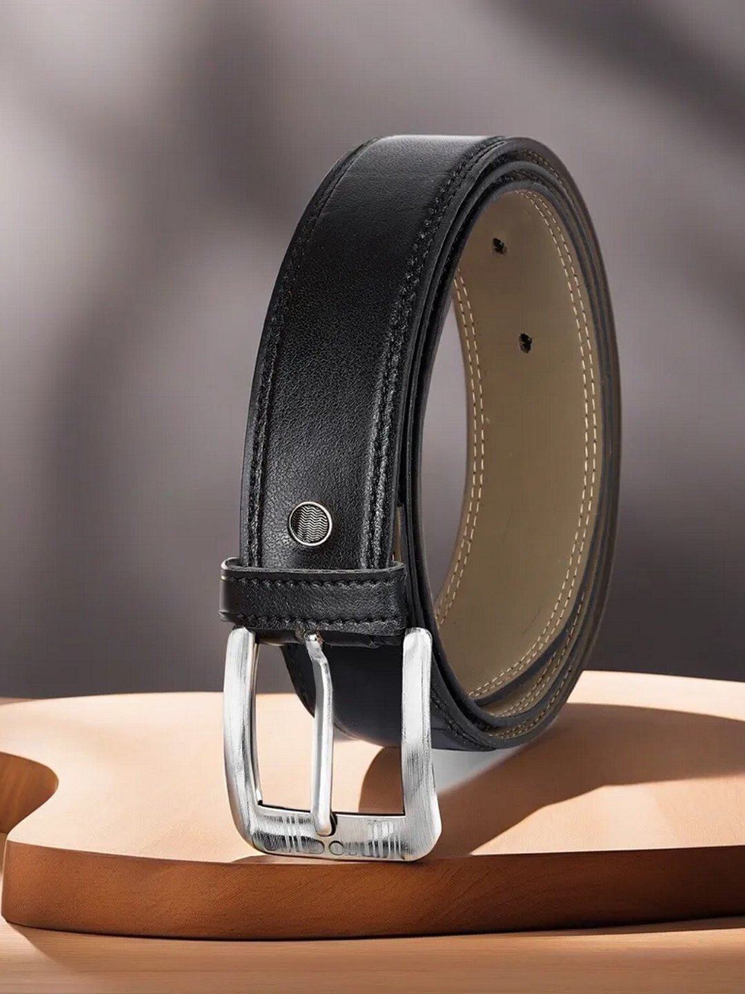 

LOREM Men Formal Belt, Black