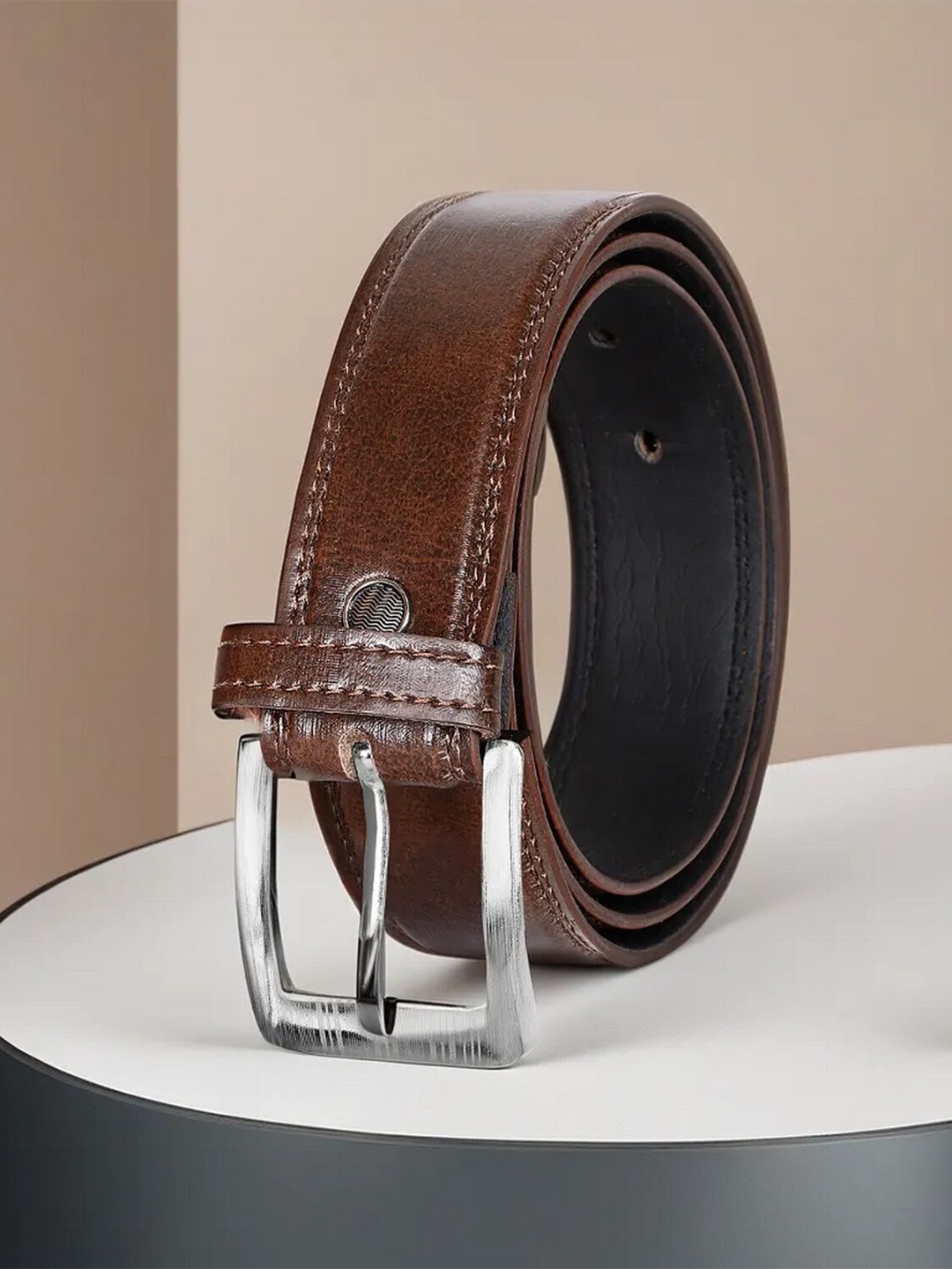 

LOREM Men Formal Belt, Brown