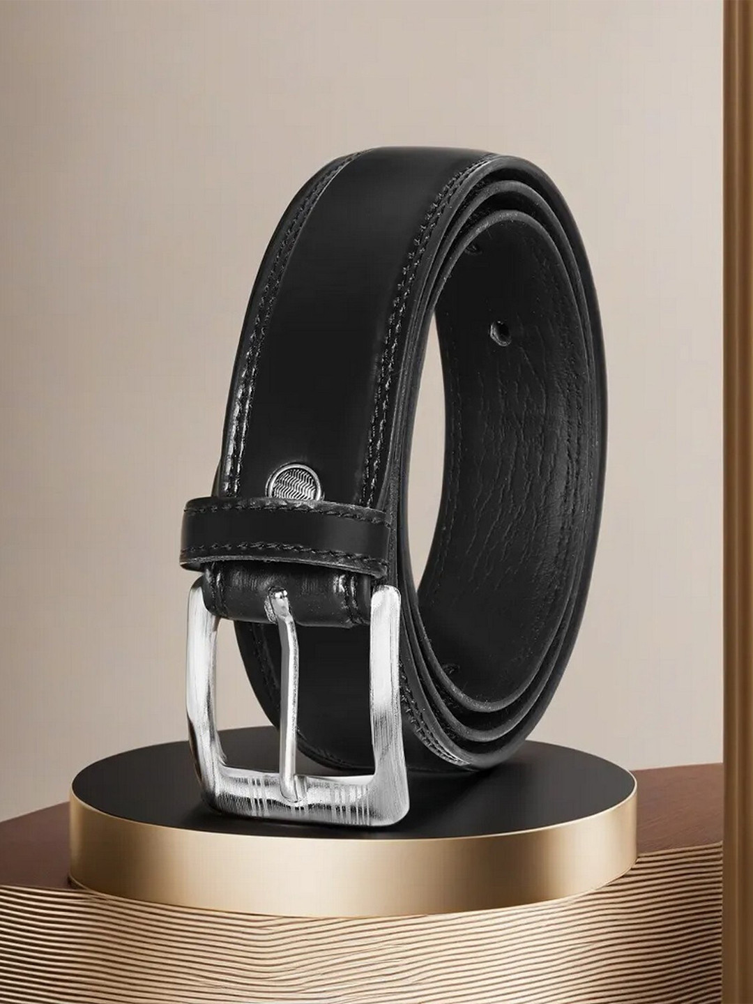 

LOREM Men Formal Belt, Black