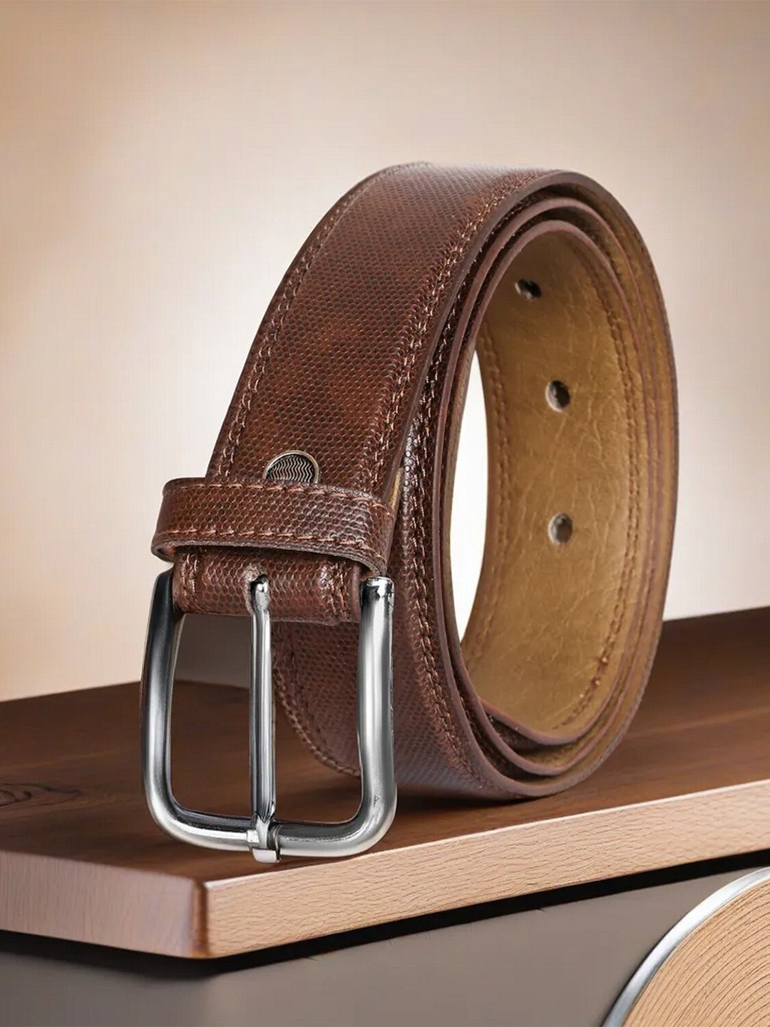 

LOREM Men Formal Belt, Brown