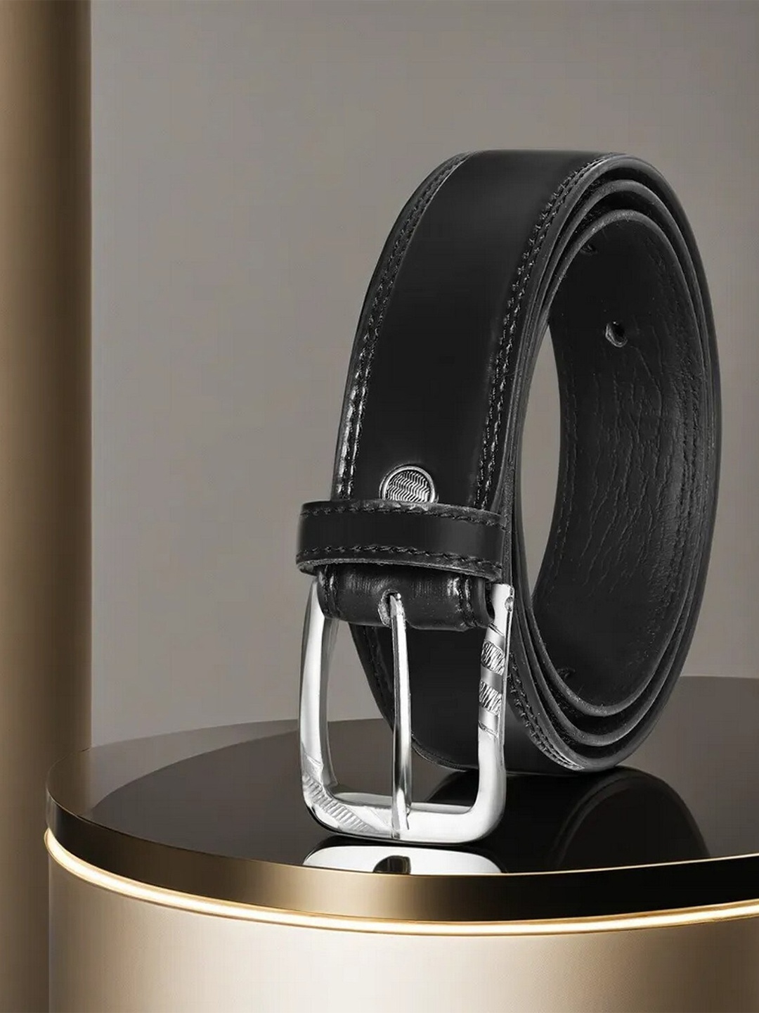 

LOREM Men Formal Belt, Black