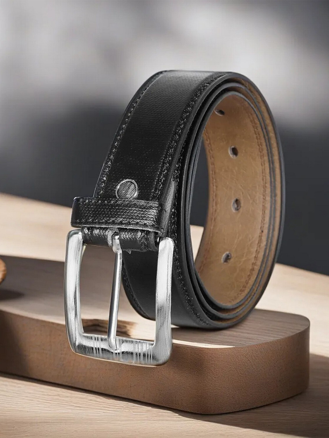 

LOREM Men Formal Belt, Black