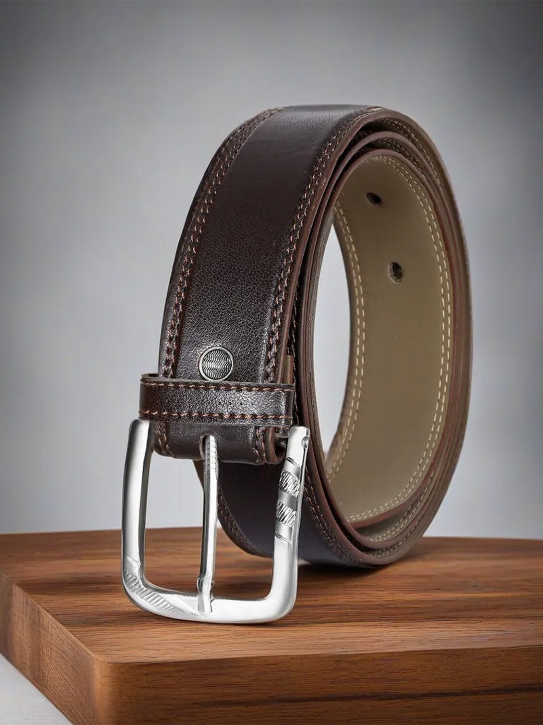 

LOREM Men Formal Belt, Brown