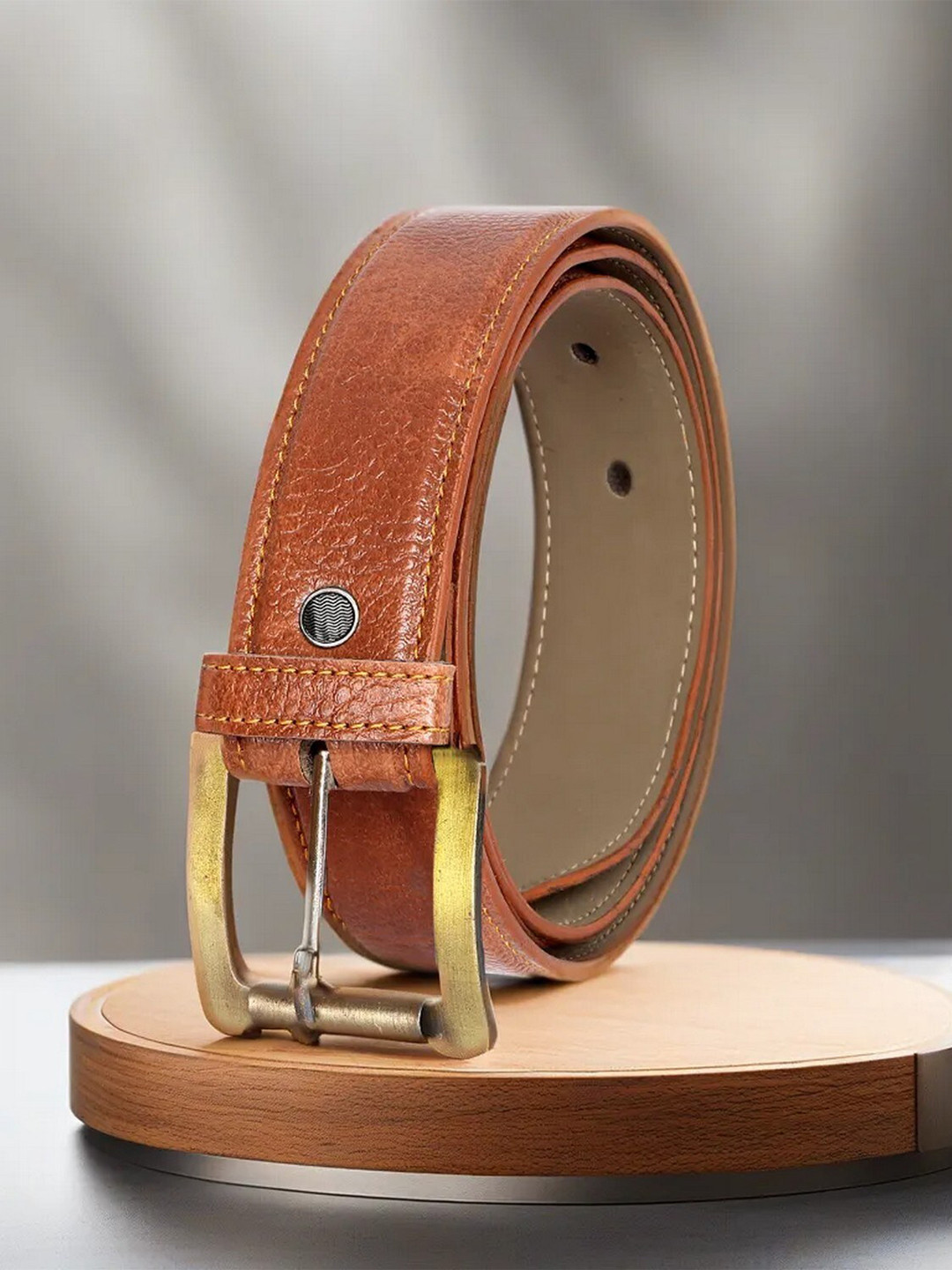

LOREM Men Formal Belt, Orange