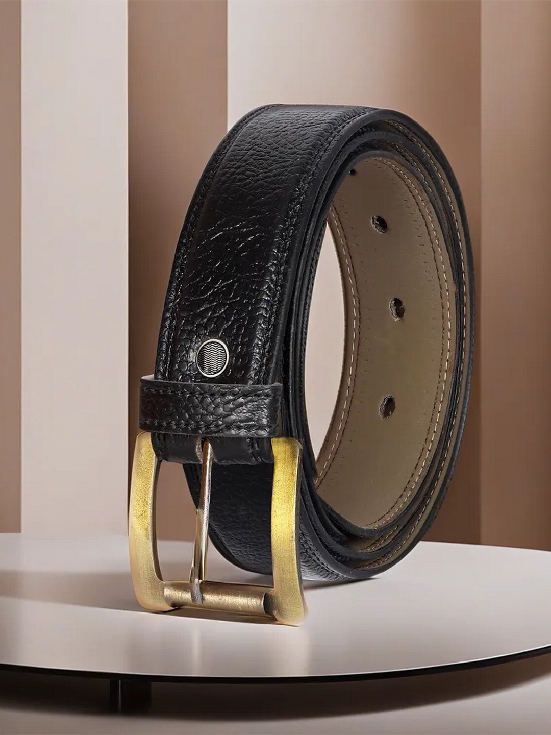 

LOREM Men Formal Belt, Black