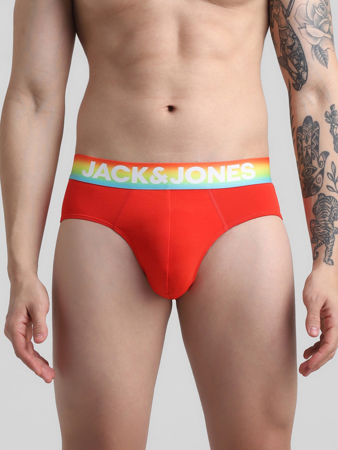 

Jack & Jones Mid-Rise Basic Briefs 1353955006, Red