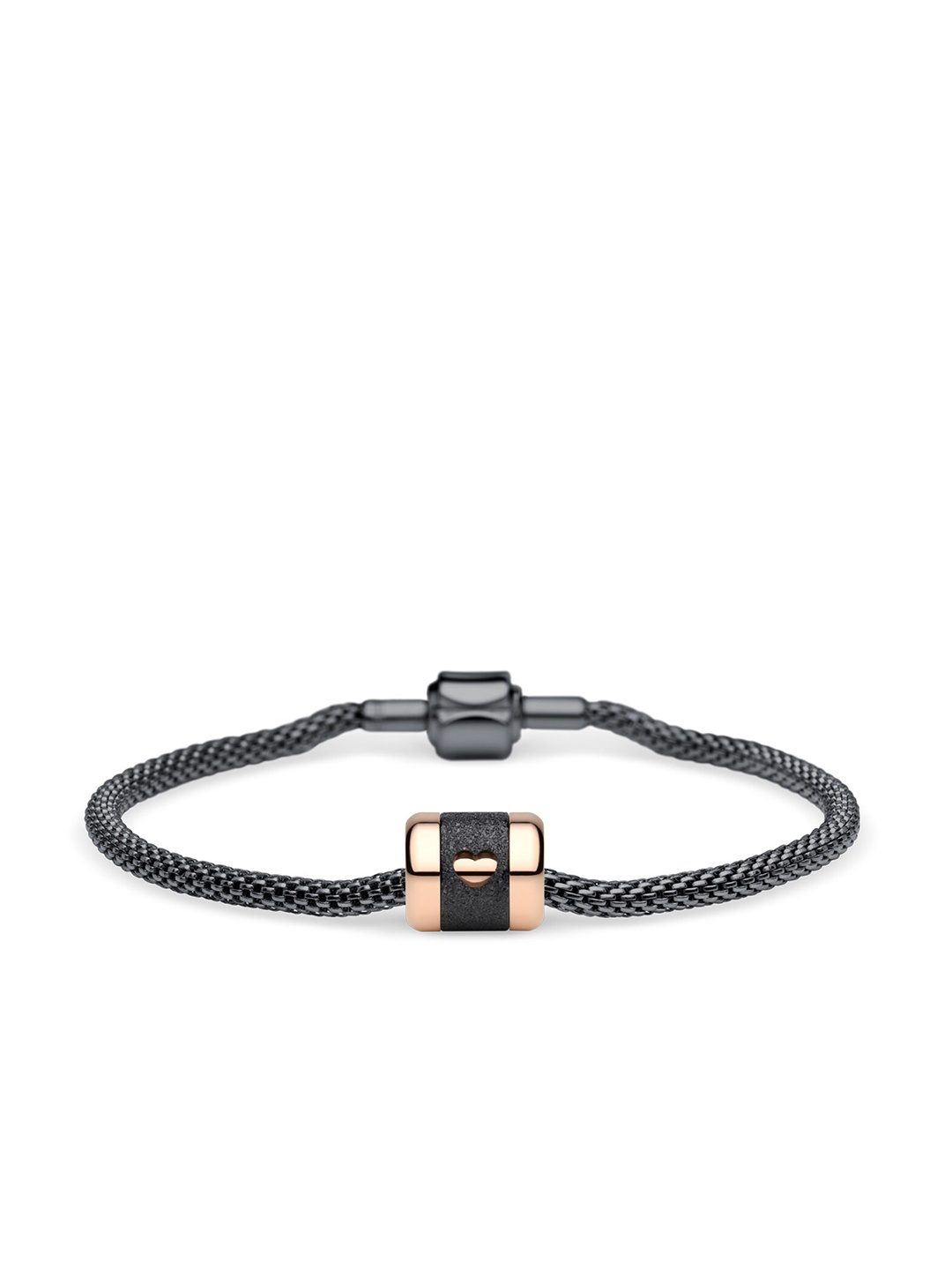 

BERING Stainless Steel Wraparound Bracelet, Black