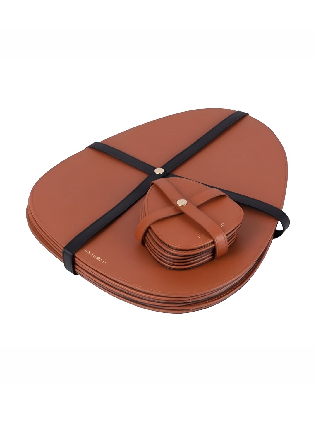 

CasaGold Brown 6 Pieces PU Heat Resistant Dining Table Placemats