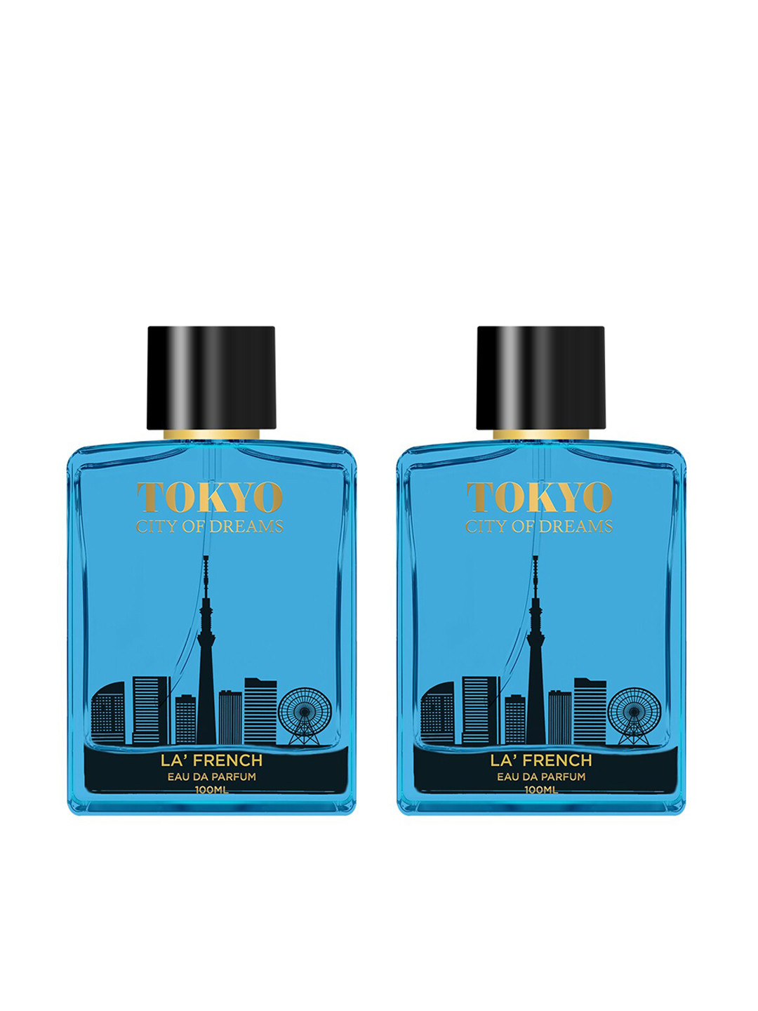 

La French Tokyo 2-Pcs Long Lasting Eau De Parfum - 100ml, Black