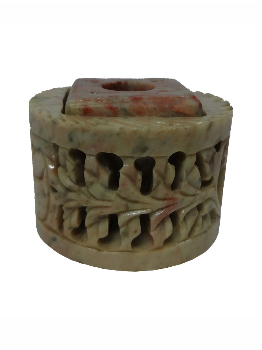 

Avinash Handicrafts Beige Textured Round Shape Candle Holder