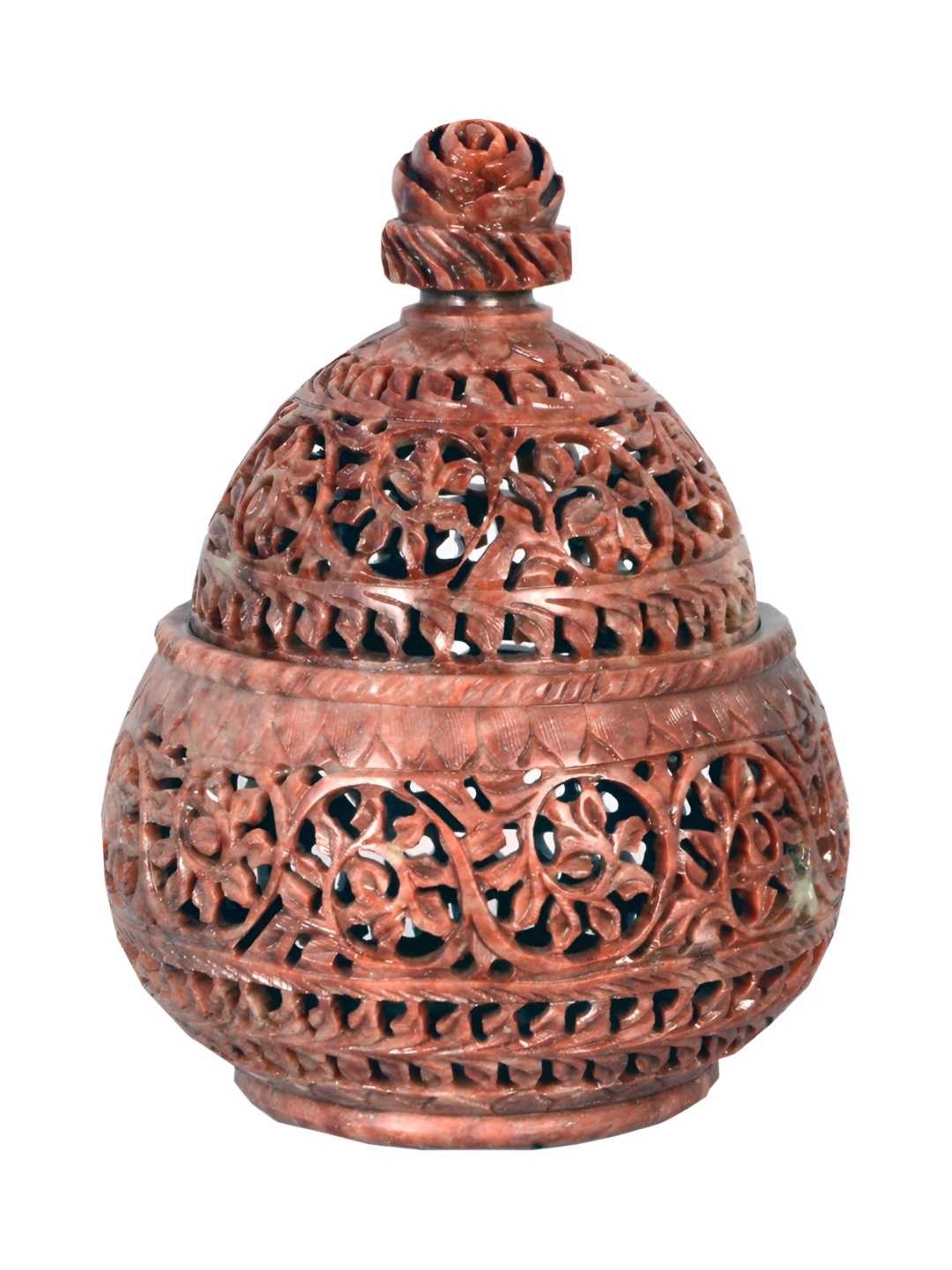 

Avinash Handicrafts Maroon Candle Holder