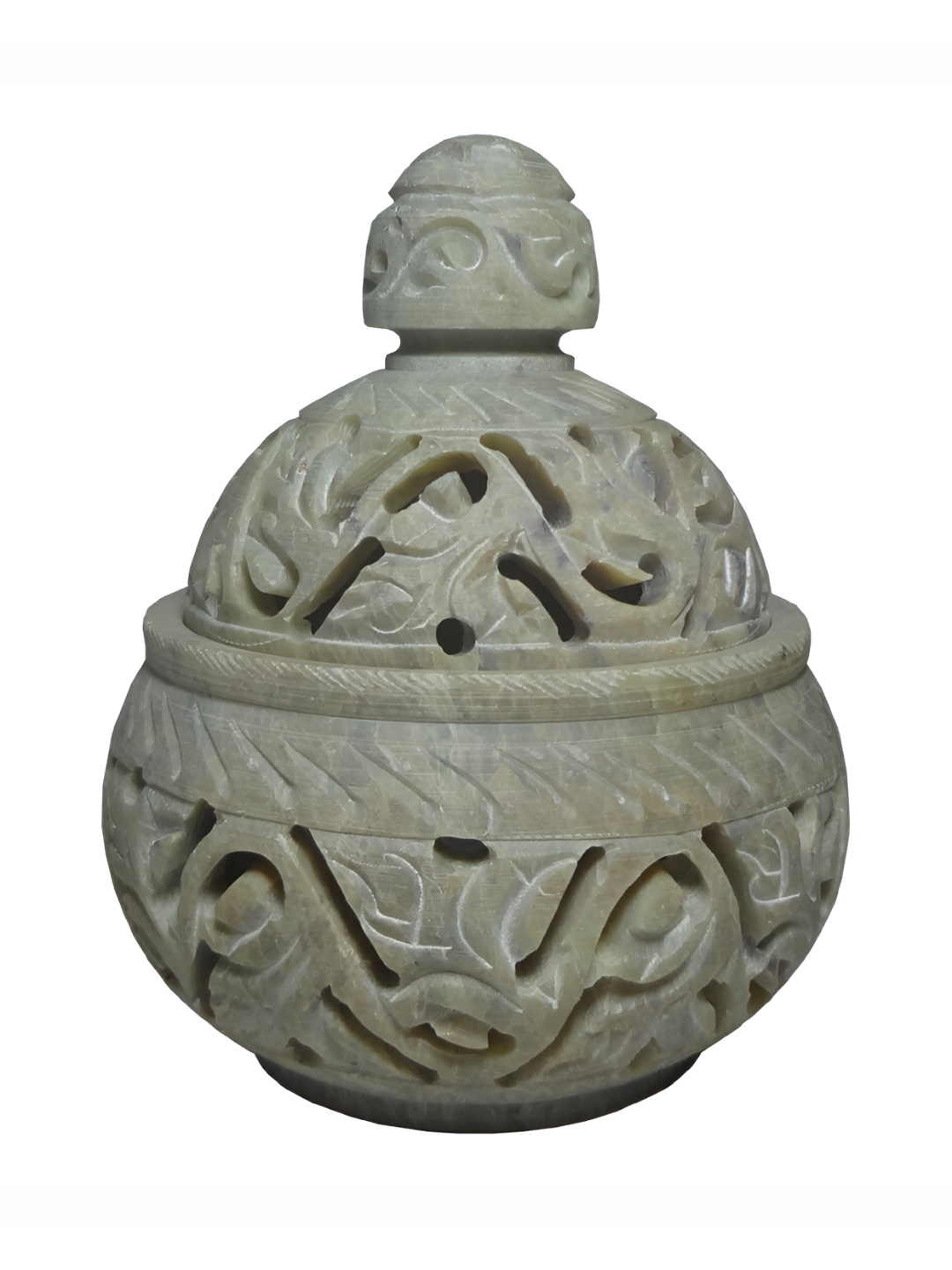 

Avinash Handicrafts Beige Textured Stoneware Haandi Shape Candle Holder
