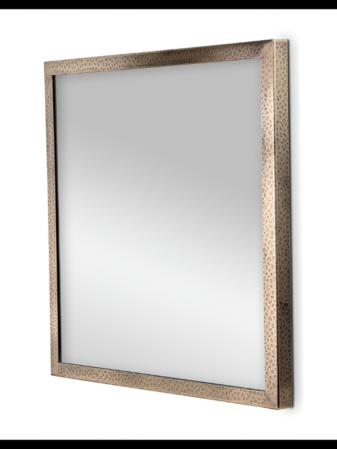 

Cocovey Homes Brown Vintage Etched Stainless Steel Wall Mirror
