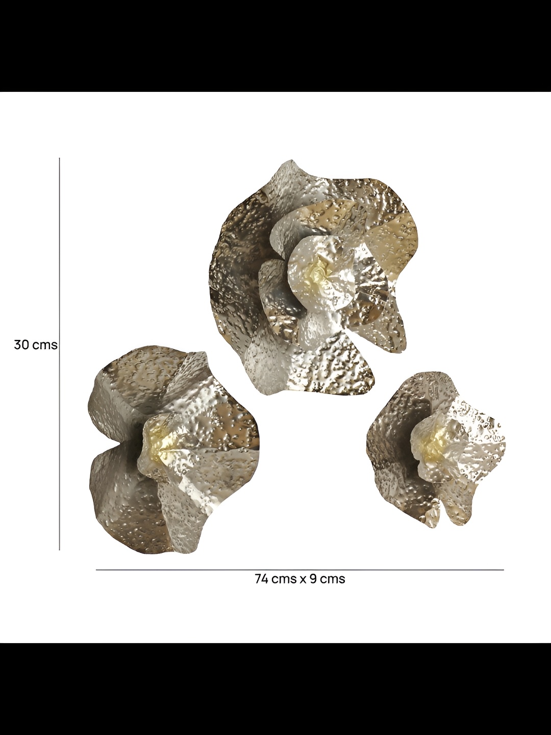 

Cocovey Homes Silver Toned Textured Metal Wall Decor