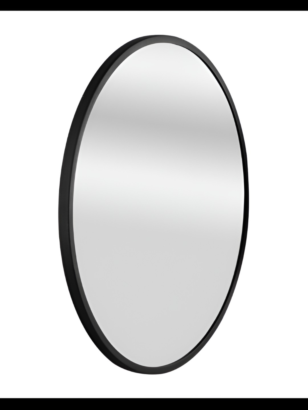 

Cocovey Homes Black & Grey Subtle Matte Nickel & Stainless Steel Round Wall Mirror