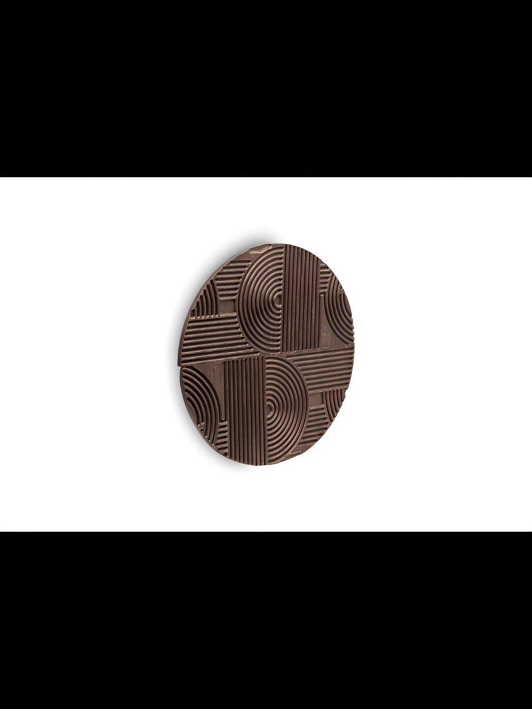 Cocovey Homes Brown 2 Pieces Textured Wooden Wall Decor
