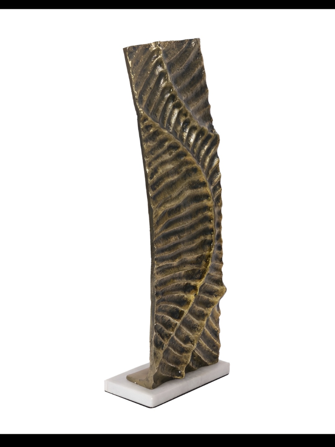 

Cocovey Homes Gold Toned & White Brass Showpiece