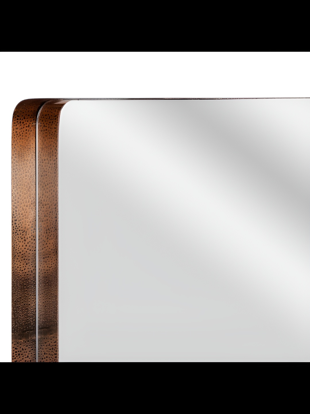 

Cocovey Homes Rustic Brown & Grey Stainless Steel Square Wall Mirror