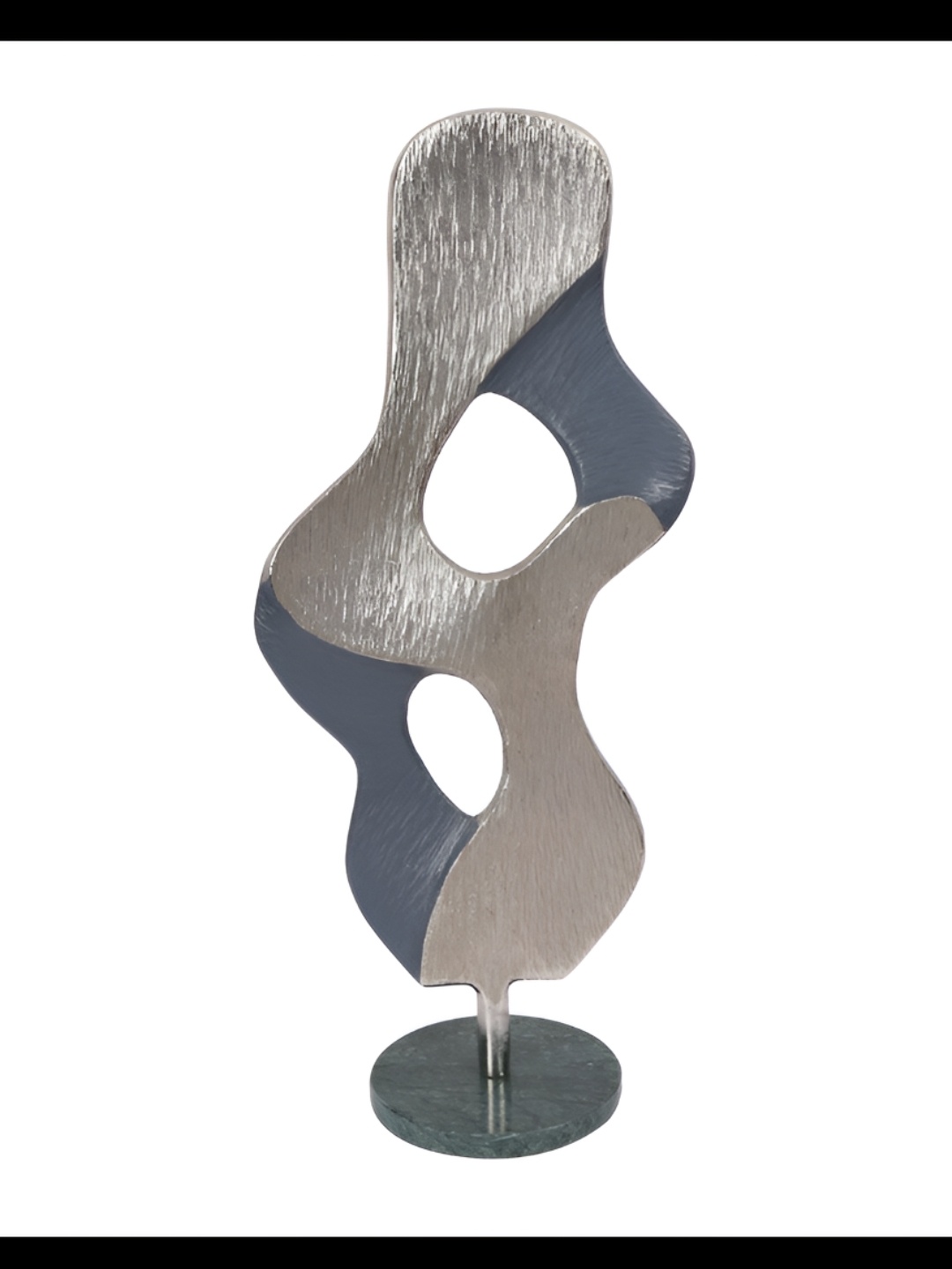 

Cocovey Homes Silver Toned & Grey Aluminium Showpiece