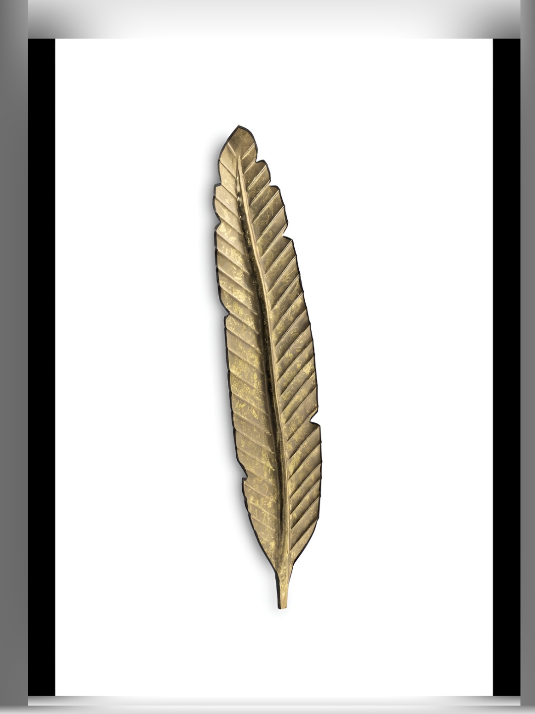 

Cocovey Homes Gold Toned Textured Metal Wall Decor, Green