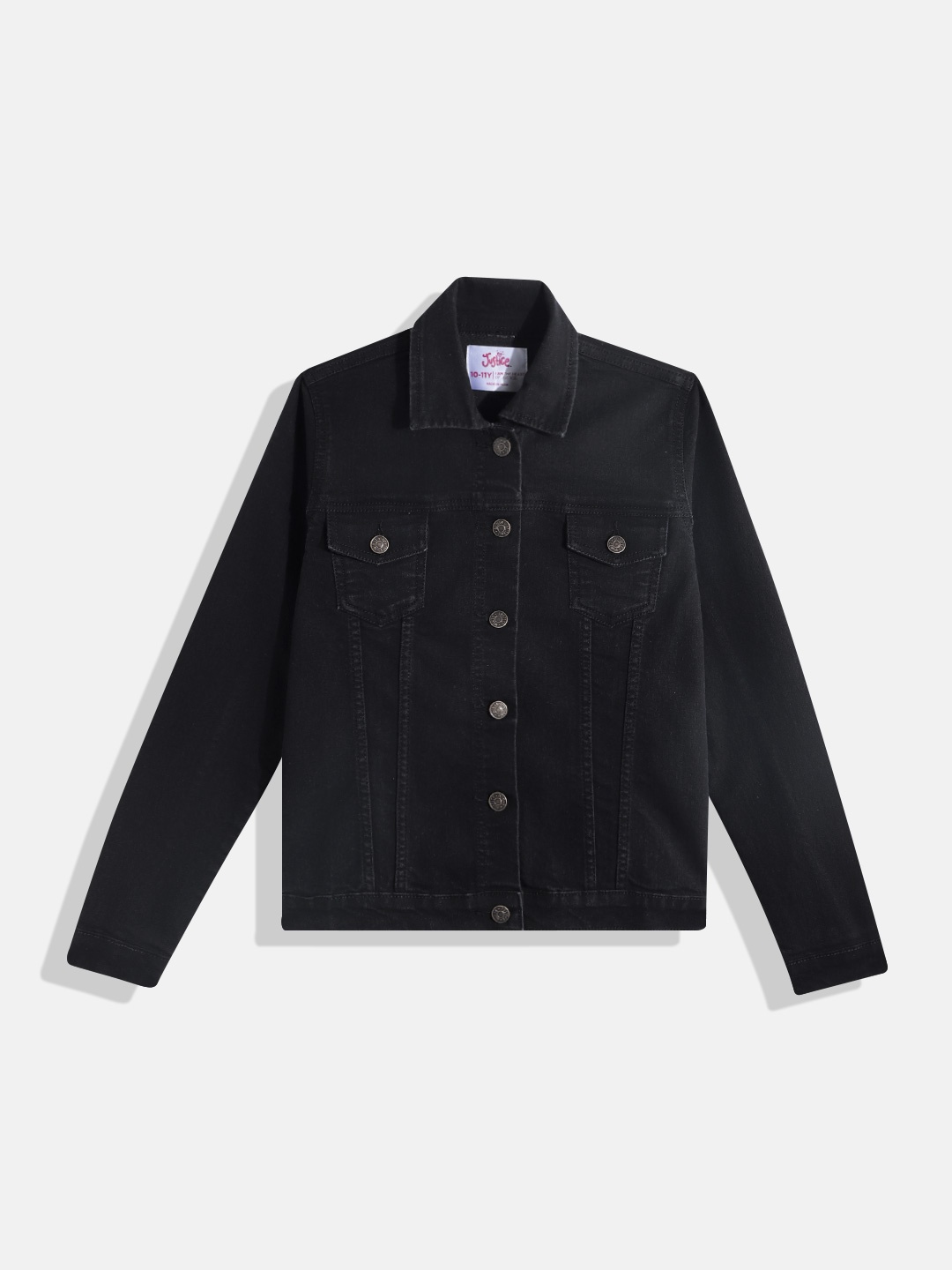 

JUSTICE Girls Denim Jacket, Black