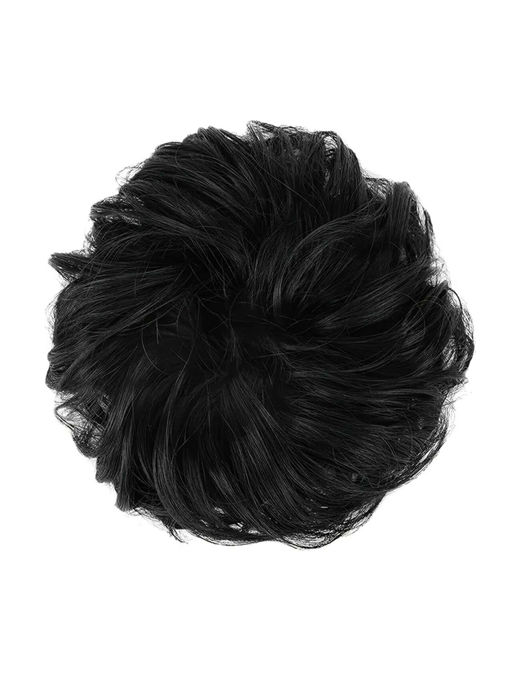 

VAGHBHATT Messy Curly Hair Bun Extension - Black