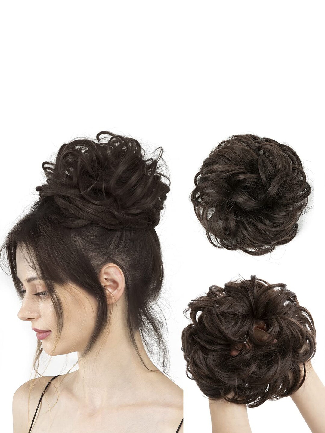 

FIMBUL Messy Curly Hair Bun Extension - Black