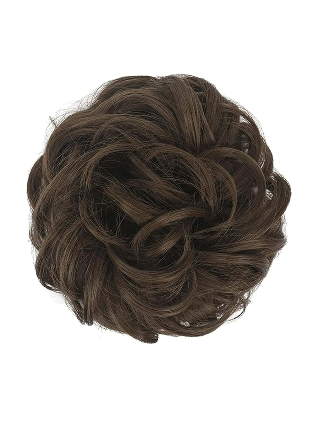 

Krelin Messy Curly Hair Bun Extension - Brown
