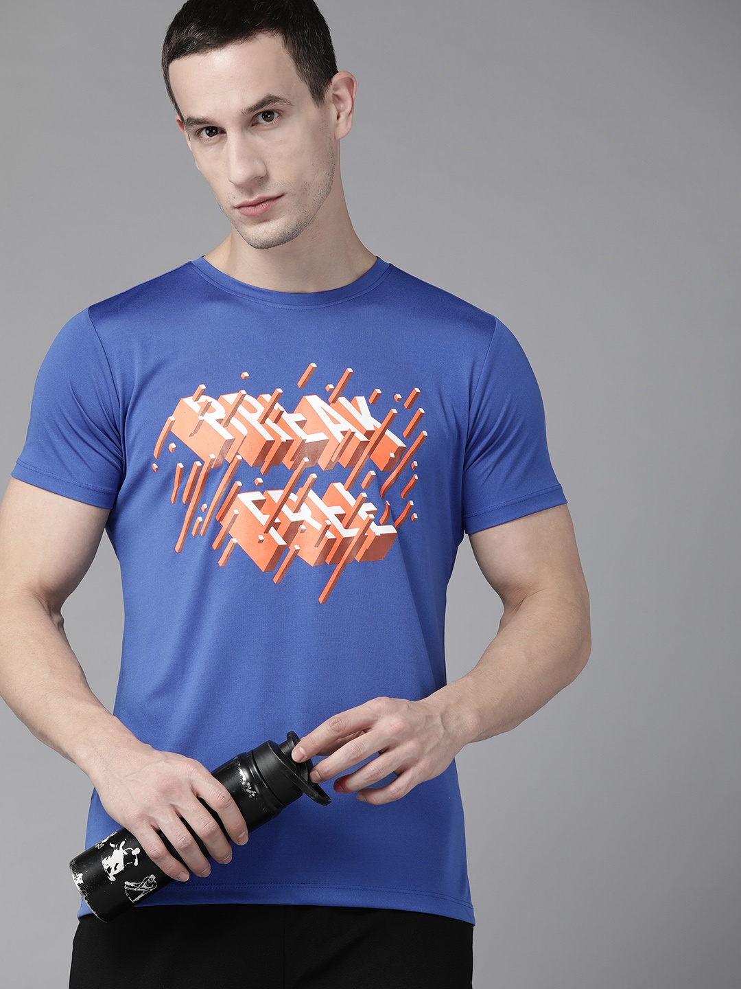 

PROWL by Tiger Shroff Men Typography Printed T-shirt, Blue