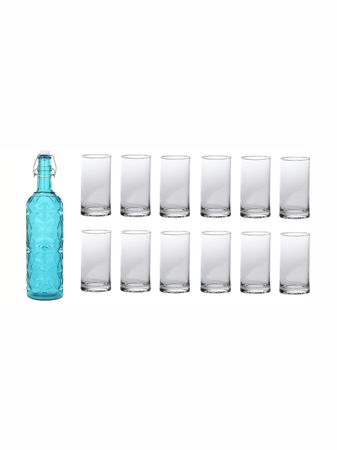 

Afast 13 Pieces Blue & Transparent Glasses & Bottle