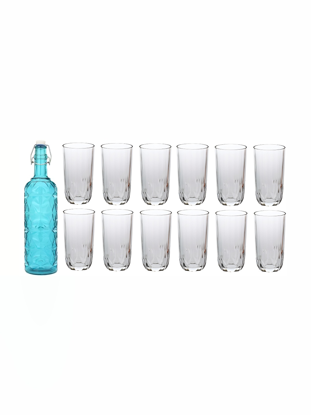 

Afast 13 Pieces Blue & Transparent Glasses & Bottle Set