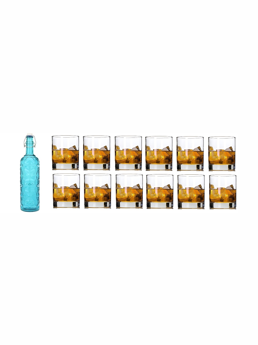 

Afast Blue & Transparent 13 Pcs Glasses With Water Bottle