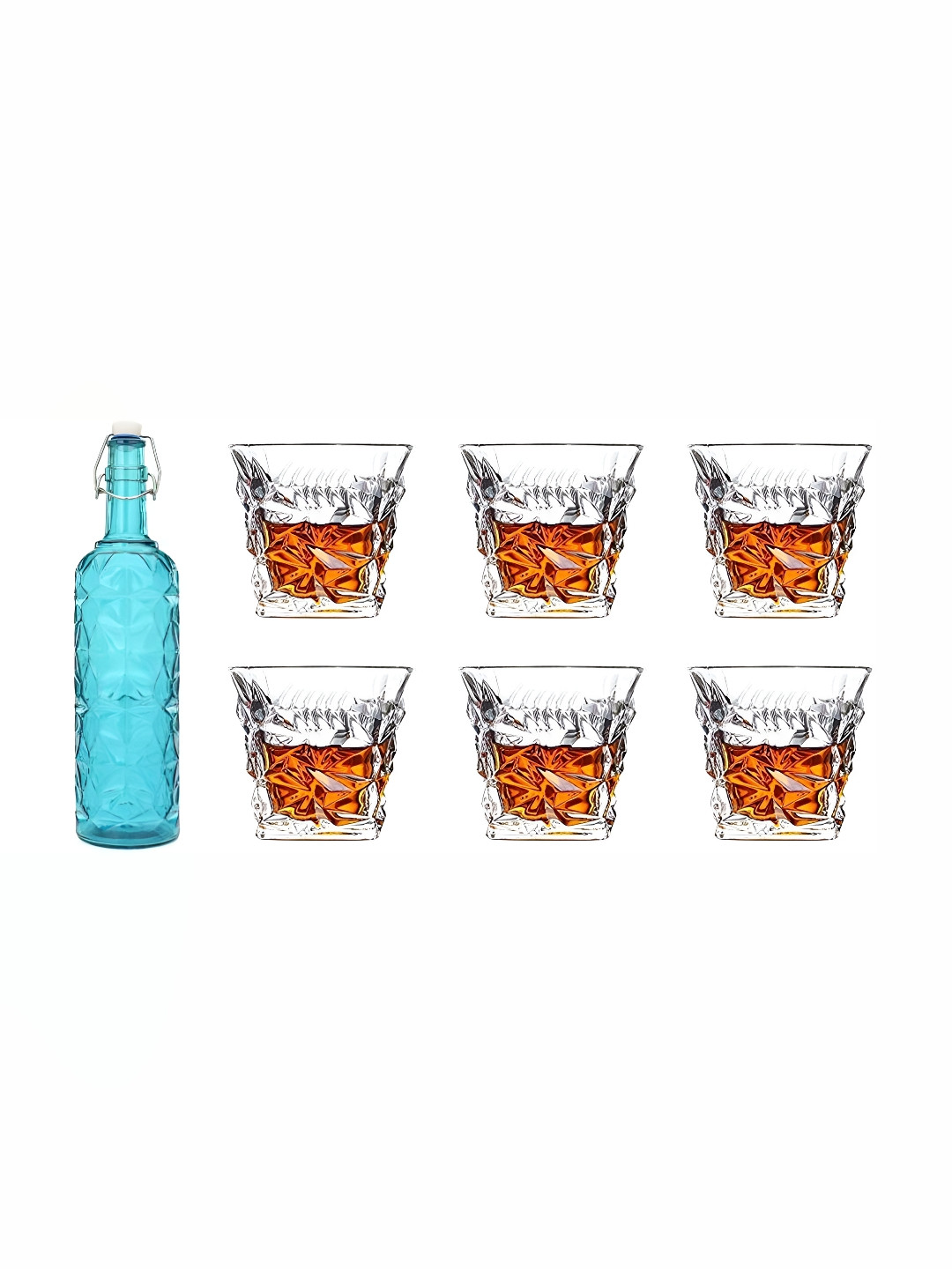 

Afast Blue & Transparent 7 Pcs Glasses With Water Bottle
