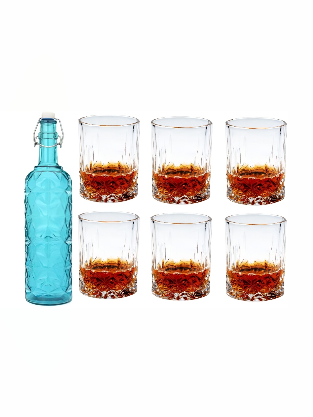 

Afast Blue & Transparent 7 Pcs Glasses & Bottle Set