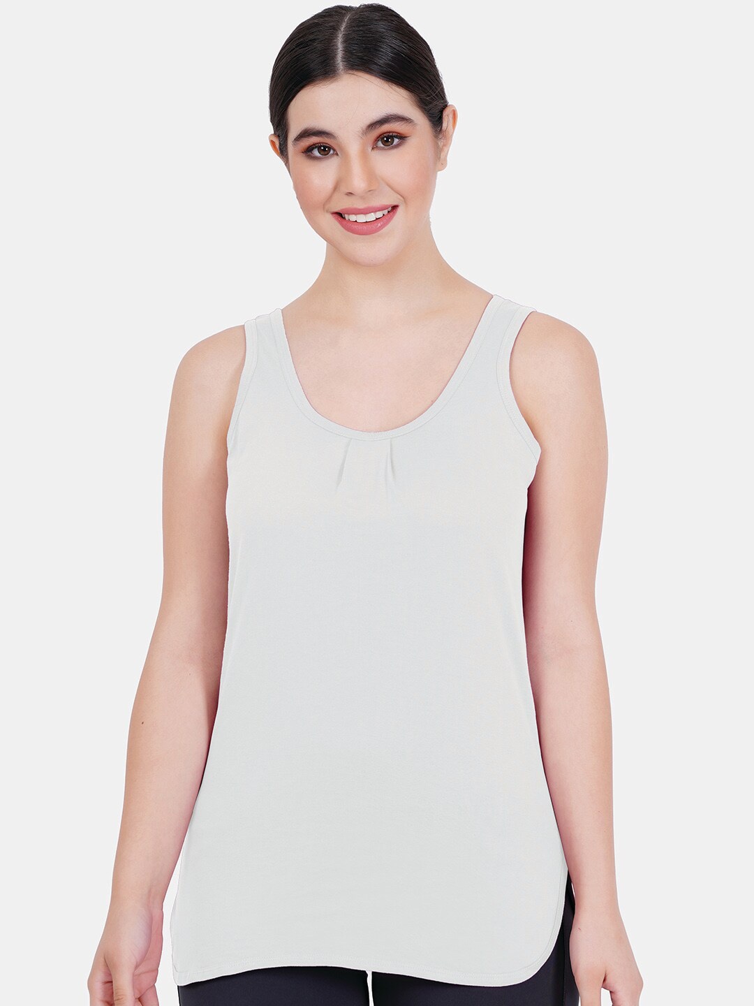 

Reveira Non Padded Sleeveless Stretchable Camisole, White