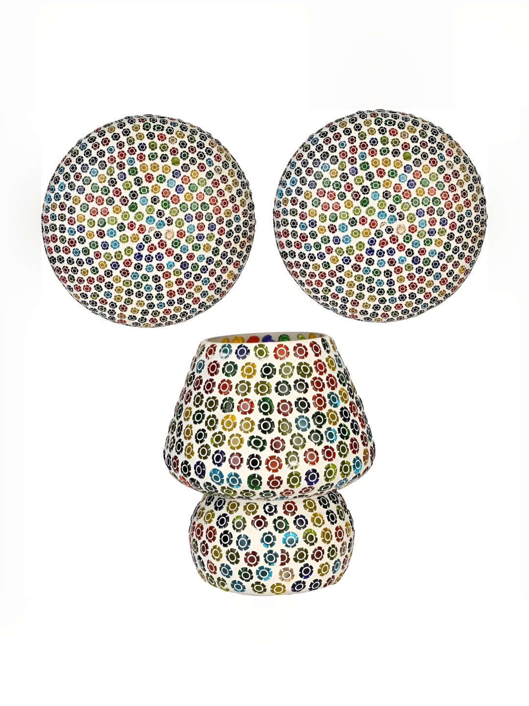 

Afast White & Red Textured Abstract Shaped Contemporary Glass Wall & Table Lamps