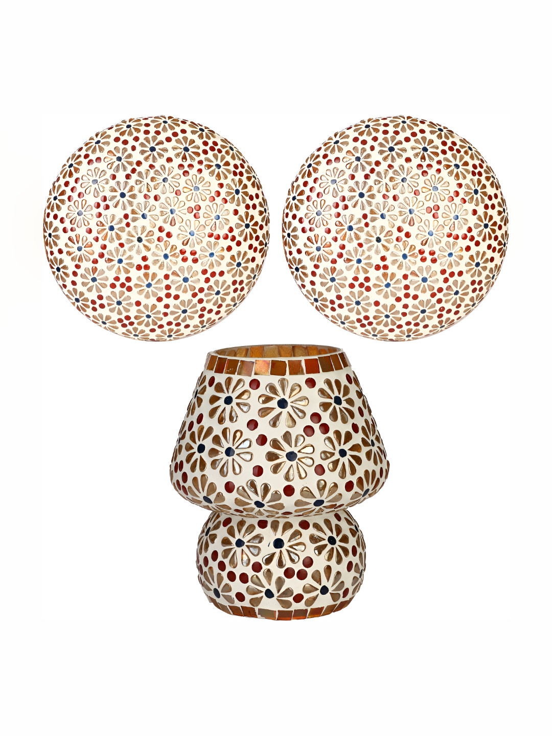 

Afast White & Brown Textured Abstract Shaped Contemporary Glass Wall & Table Lamps
