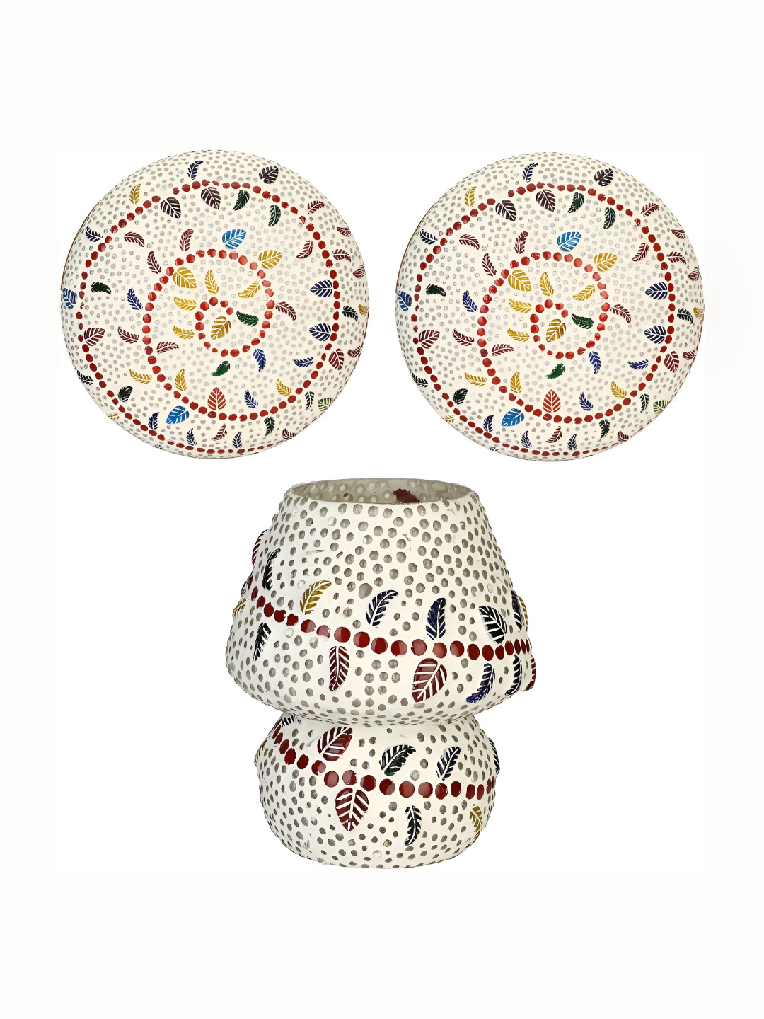 

Afast White & Brown Textured Abstract Shaped Contemporary Glass Wall & Table Lamps