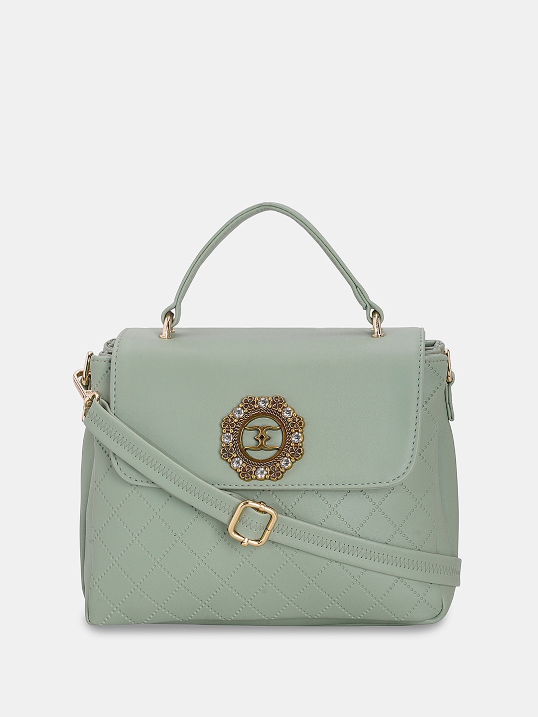 

ESBEDA Quilted Swagger Sling Bag, Green