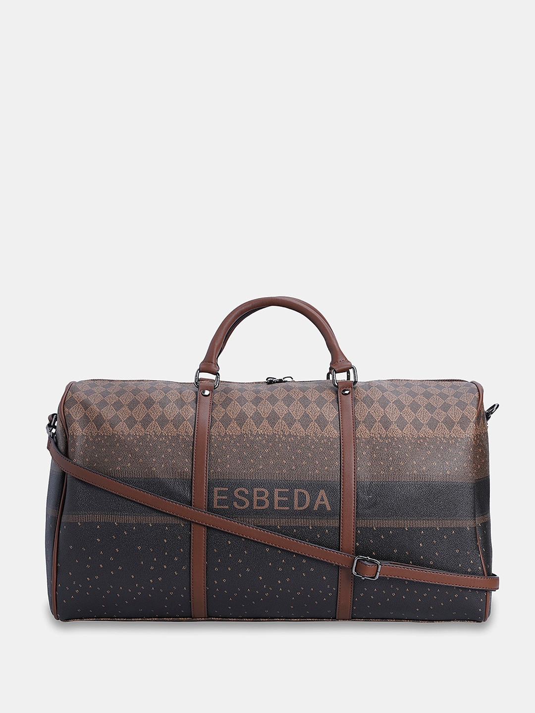 

ESBEDA Printed Duffel Bag, Brown