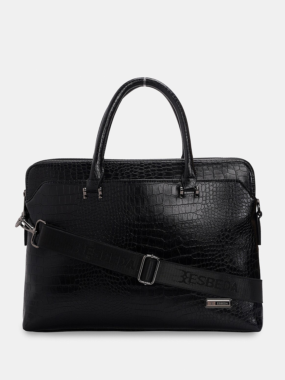

ESBEDA Textured Laptop Bag, Black