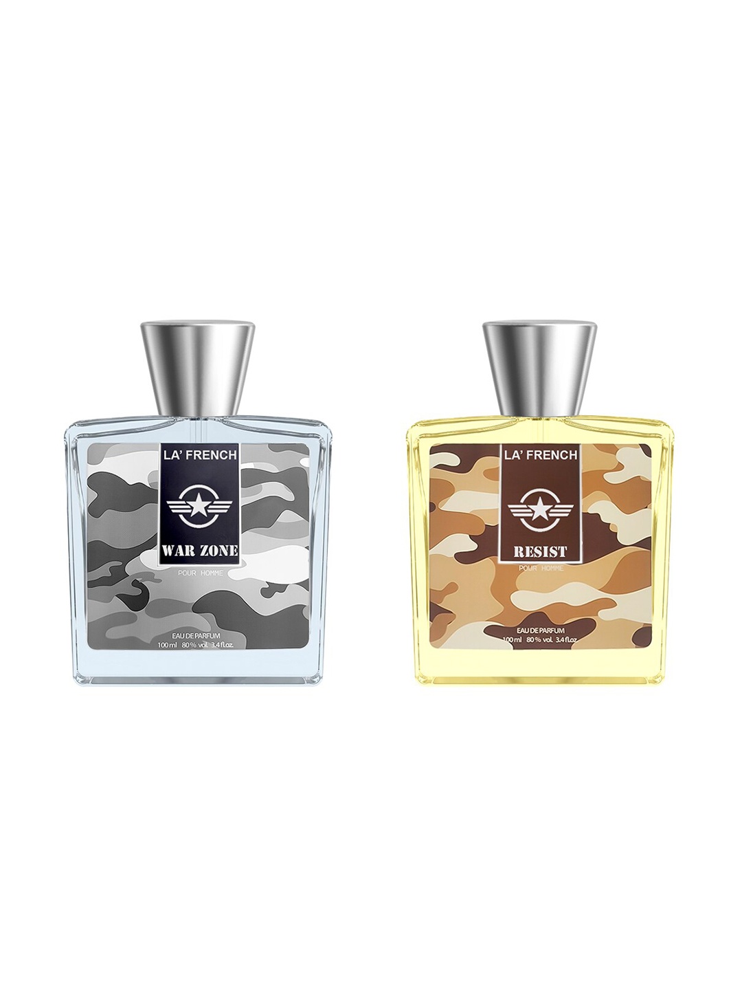 

La French Set Of 2 Mortal & War Zone Eau De Parfum - 100ml, Brown
