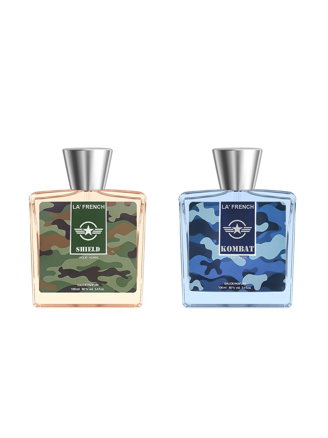 

La French Set Of 2 Shield & Kombat Eau De Parfum - 100ml, Blue