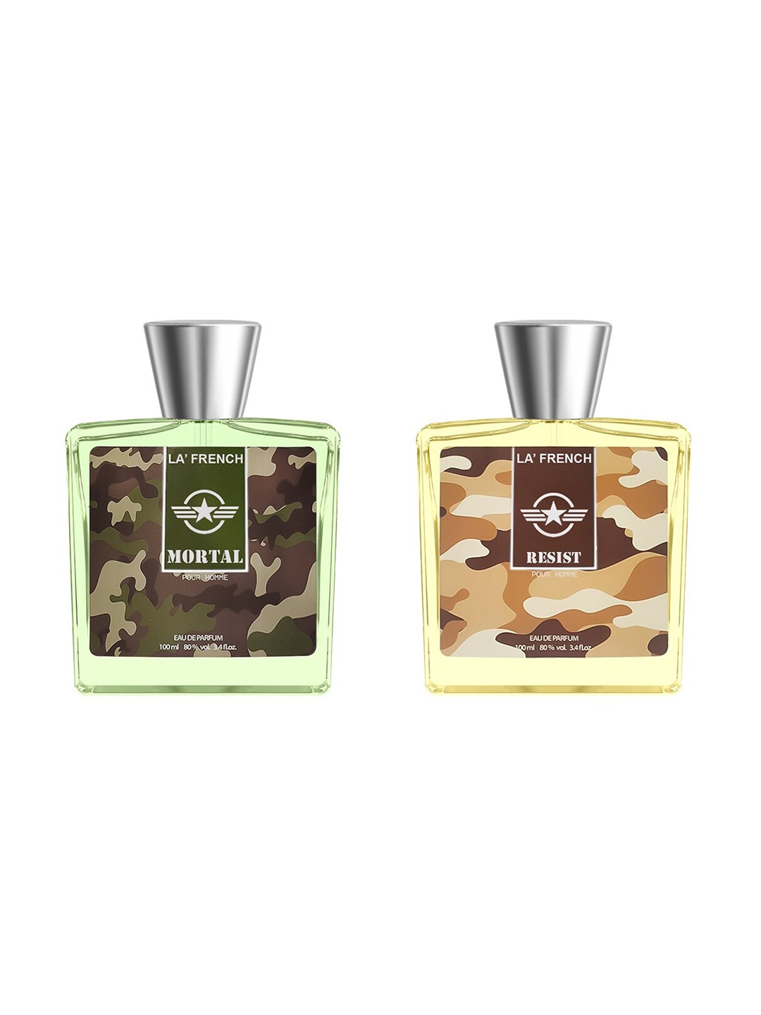 

La French Set Of 2 Mortal & Resist Eau De Parfum - 100ml Each, Brown