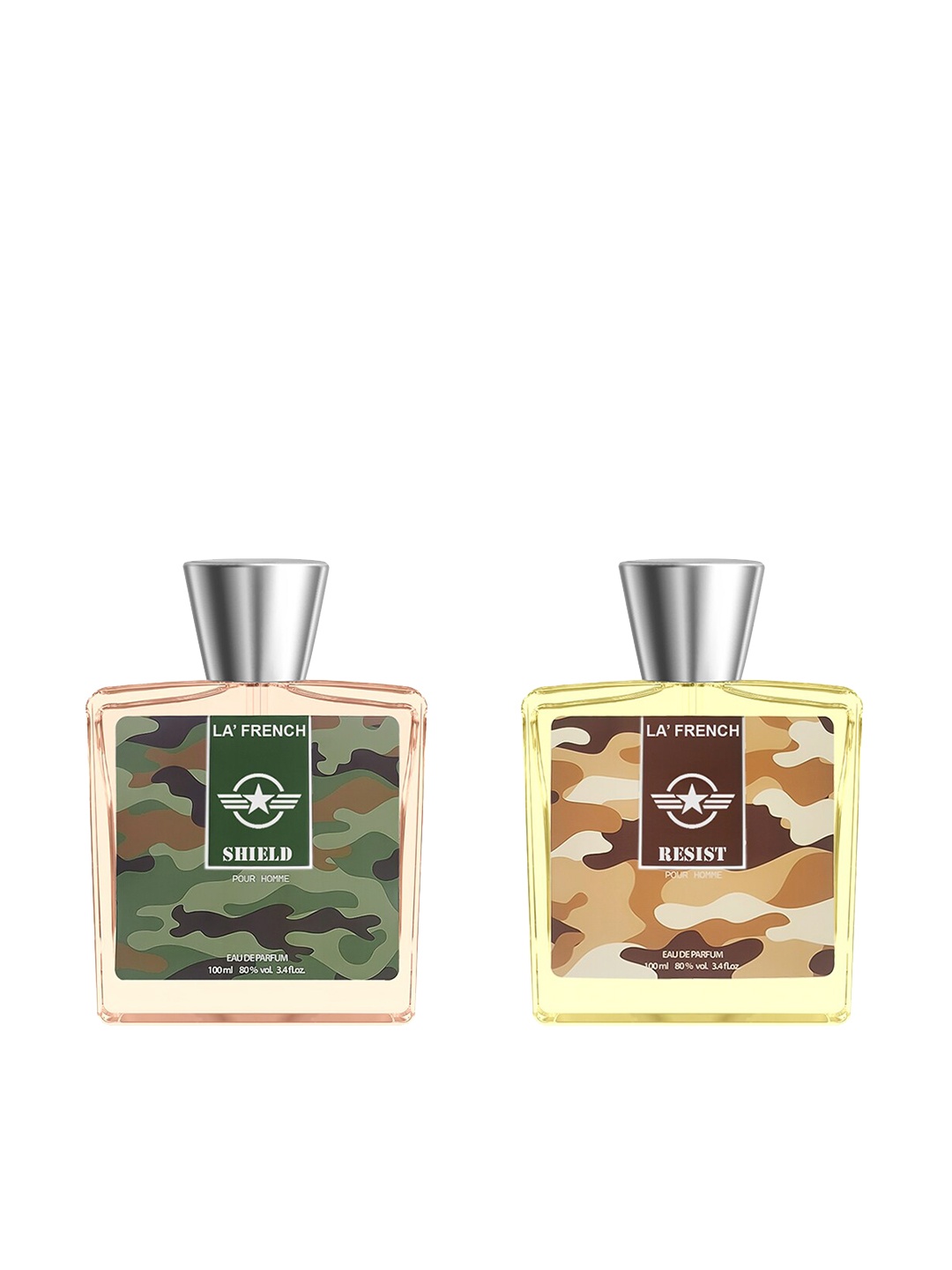 

La French Set Of 2 Shield & Resist Eau De Parfum - 100ml Each, Green