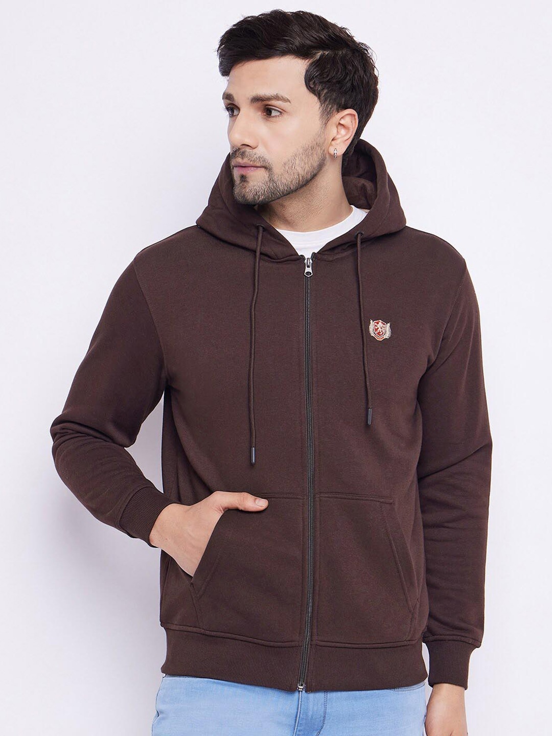 

Duke Hooded Cotton Sweatshirt, Brown