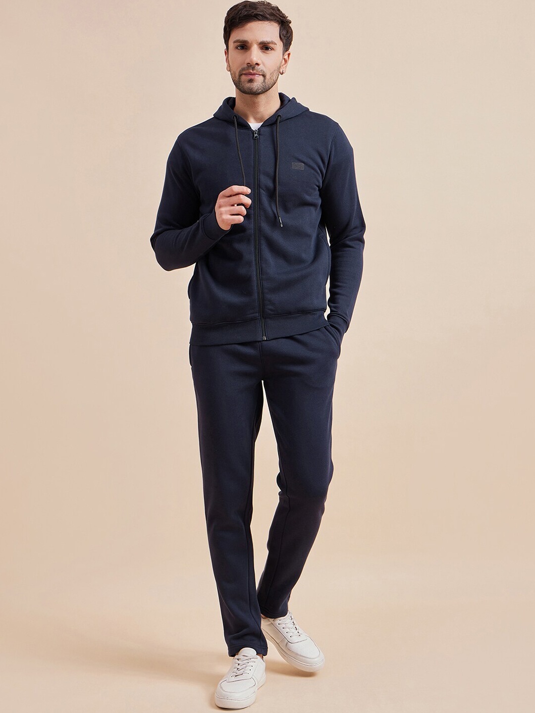 

Sweet Dreams Logo Detail Hooded Sweatshirt With Track Pant, Navy blue